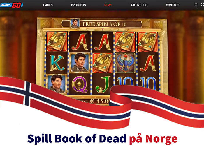 spille Book of Dead på Norge