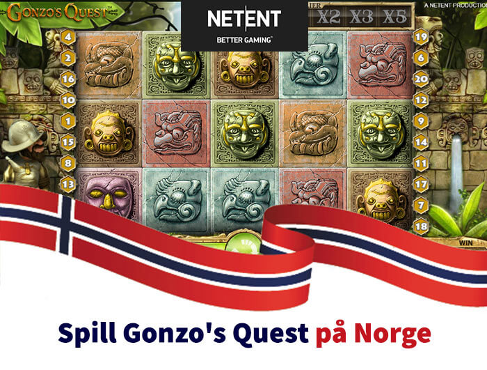 spille Gonzo's Quest på Norge